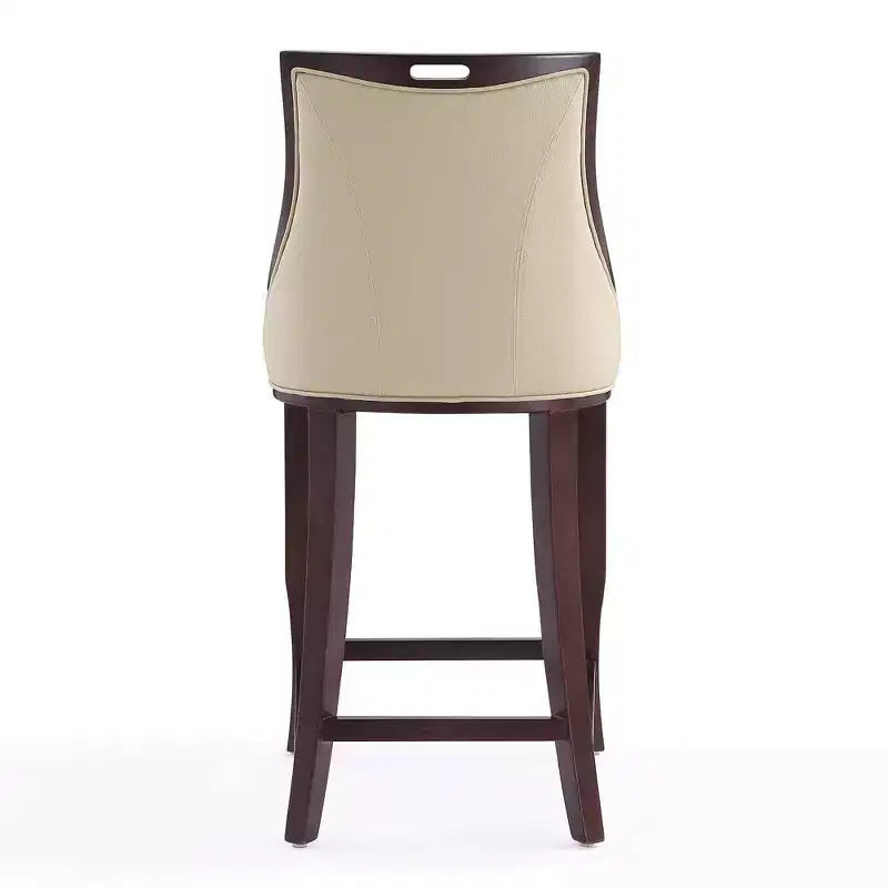 Set di 2 sgabelli da bar Emperor, imbottiti in faggio e similpelle - Manhattan Comfort