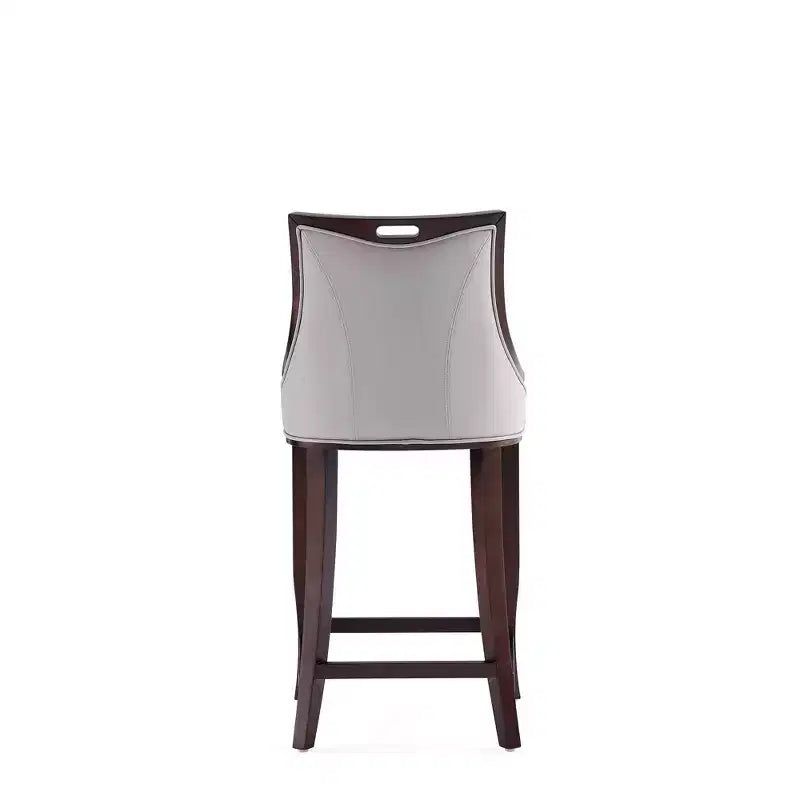 Set di 2 sgabelli da bar Emperor, imbottiti in faggio e similpelle - Manhattan Comfort
