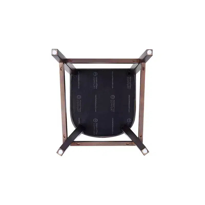 Set di 2 sgabelli da bar Emperor, imbottiti in faggio e similpelle - Manhattan Comfort