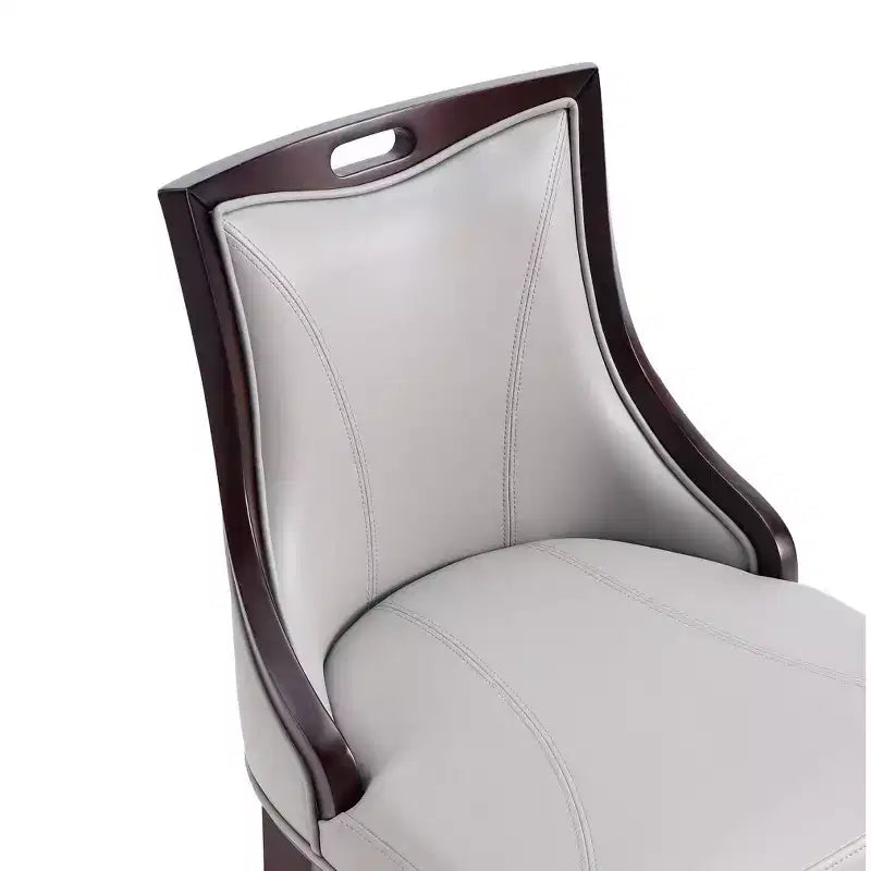 Set di 2 sgabelli da bar Emperor, imbottiti in faggio e similpelle - Manhattan Comfort