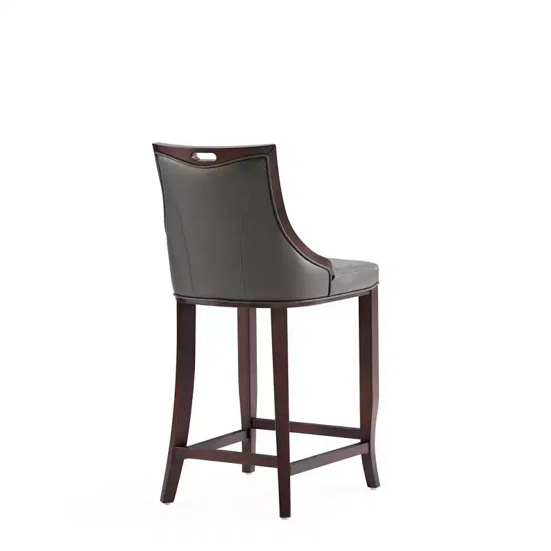 Set di 2 sgabelli da bar Emperor, imbottiti in faggio e similpelle - Manhattan Comfort