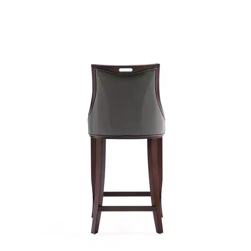 Set di 2 sgabelli da bar Emperor, imbottiti in faggio e similpelle - Manhattan Comfort