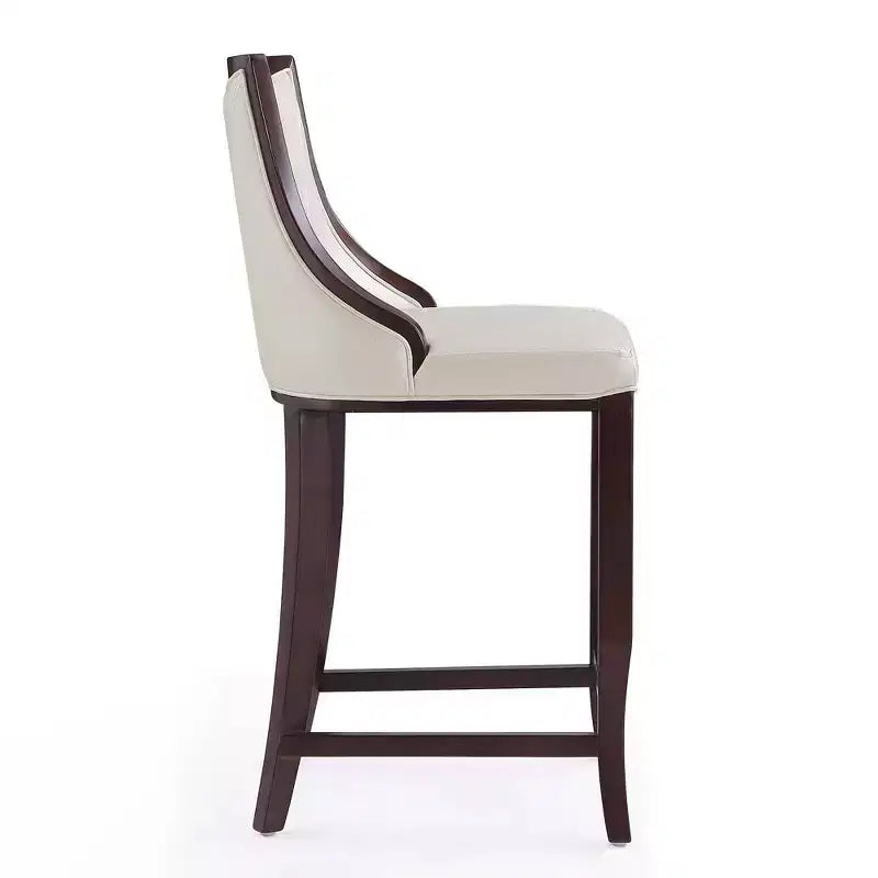 Set di 2 sgabelli da bar Emperor, imbottiti in faggio e similpelle - Manhattan Comfort