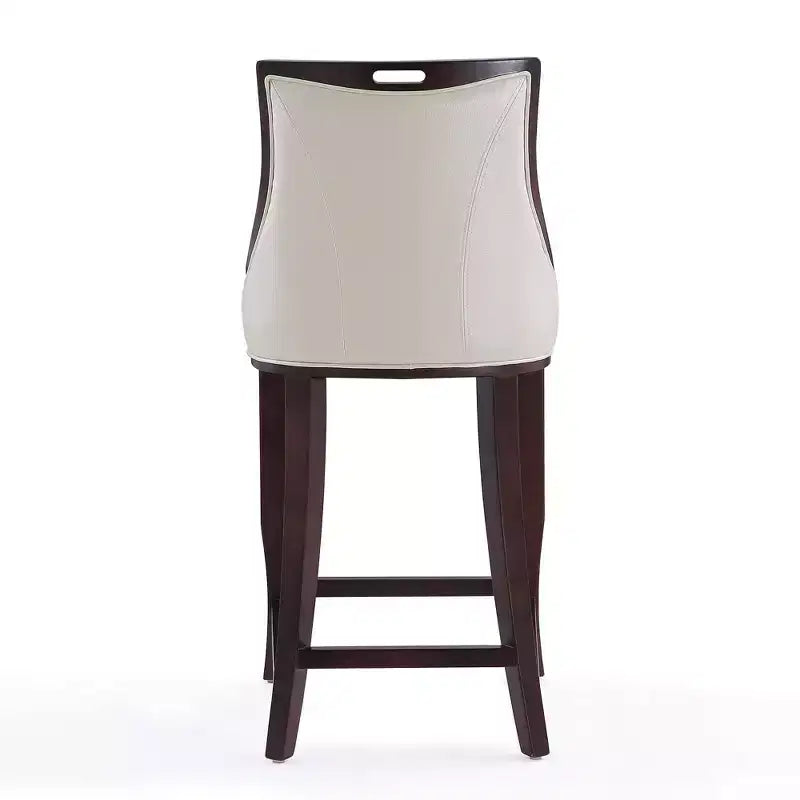 Set di 2 sgabelli da bar Emperor, imbottiti in faggio e similpelle - Manhattan Comfort