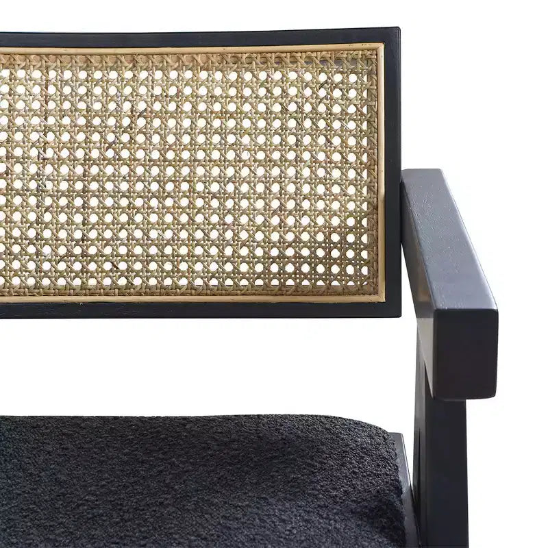 Jennifer Taylor Home Milan 29.5 Sgabello da bar moderno in resina intrecciata con braccioli