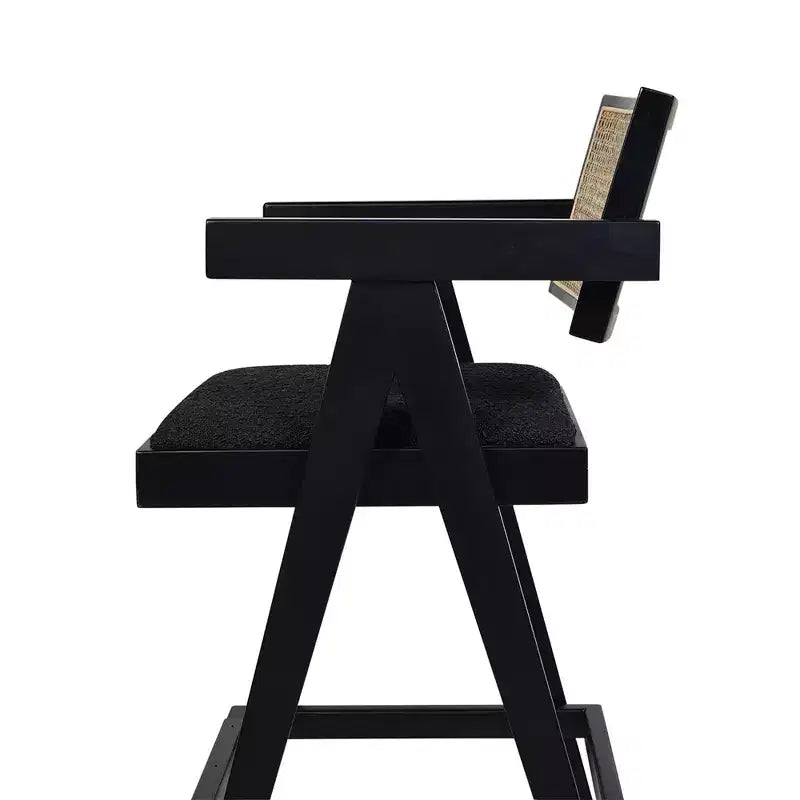 Jennifer Taylor Home Milan 29.5 Sgabello da bar moderno in resina intrecciata con braccioli