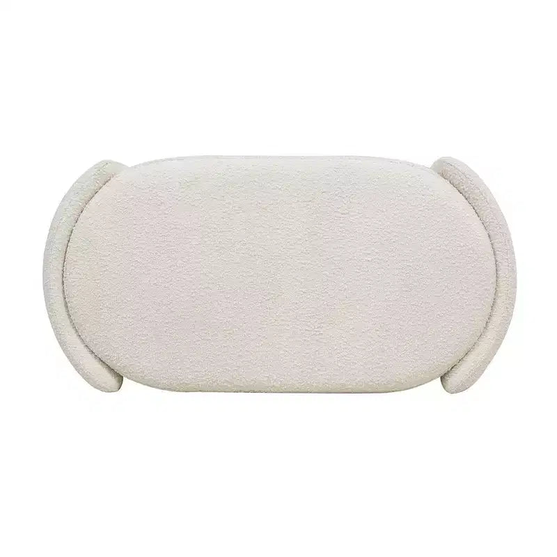 Panca contenitore ovale rivestita Jennifer Taylor Home Fuji da 43 pollici