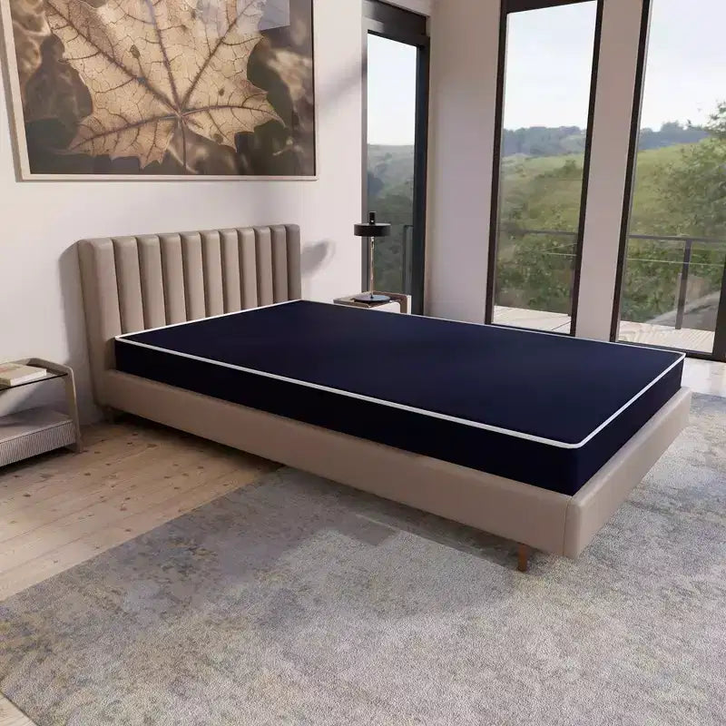 Continental Sleep, materasso 7" medio-rigido impermeabile in nylon vinile bifacciale, silenzioso, sensazione di morbida nuvola,