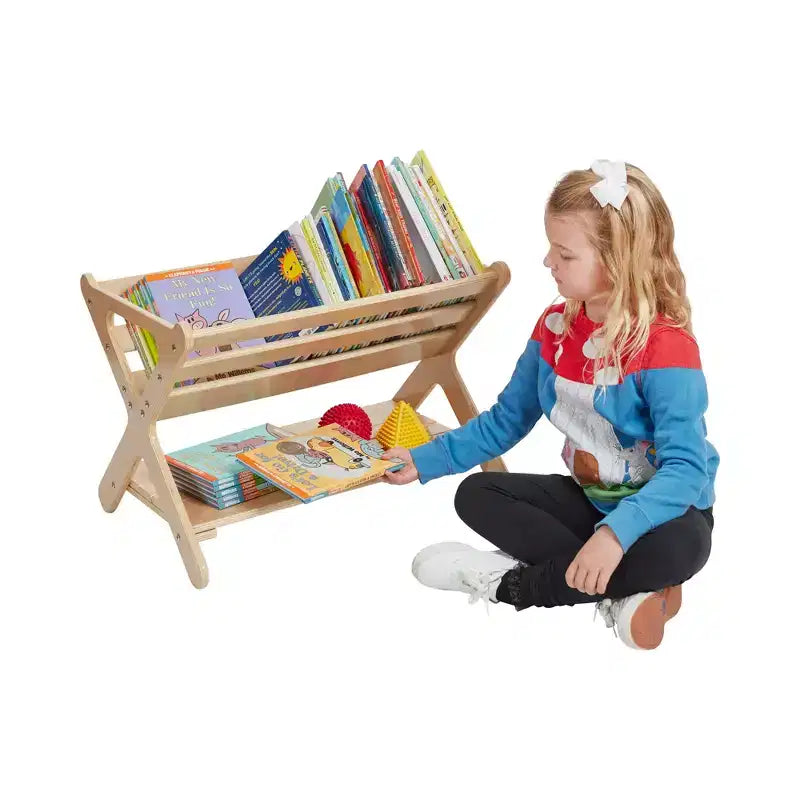 ECR4Kids Scaffale portagiochi in legno con ripiano inferiore, Mobile per bambini, Mobile per bambini