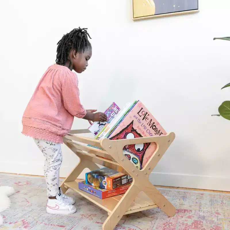ECR4Kids Scaffale portagiochi in legno con ripiano inferiore, Mobile per bambini, Mobile per bambini