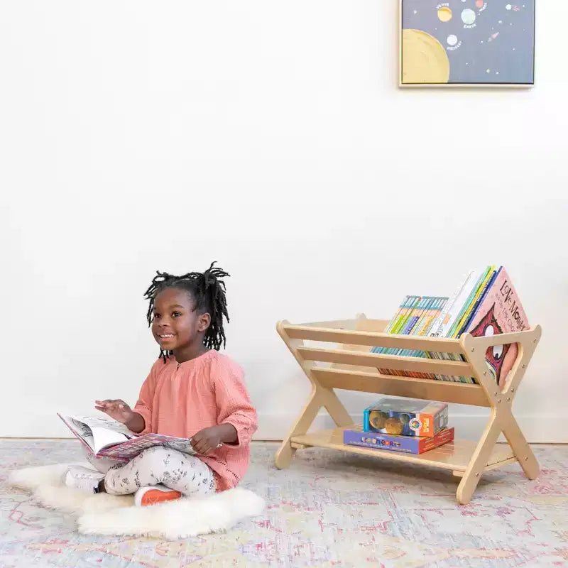 ECR4Kids Scaffale portagiochi in legno con ripiano inferiore, Mobile per bambini, Mobile per bambini