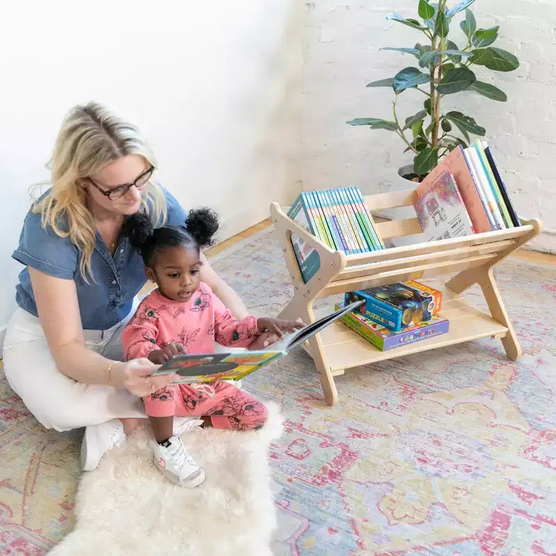 ECR4Kids Scaffale portagiochi in legno con ripiano inferiore, Mobile per bambini, Mobile per bambini