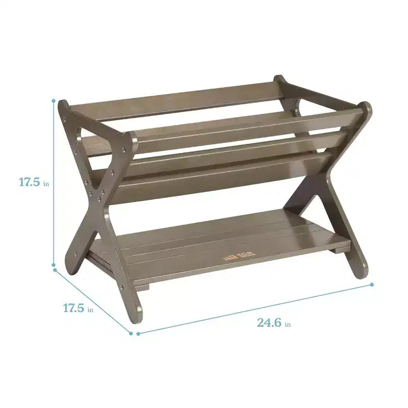 ECR4Kids Scaffale portagiochi in legno con ripiano inferiore, Mobile per bambini, Mobile per bambini