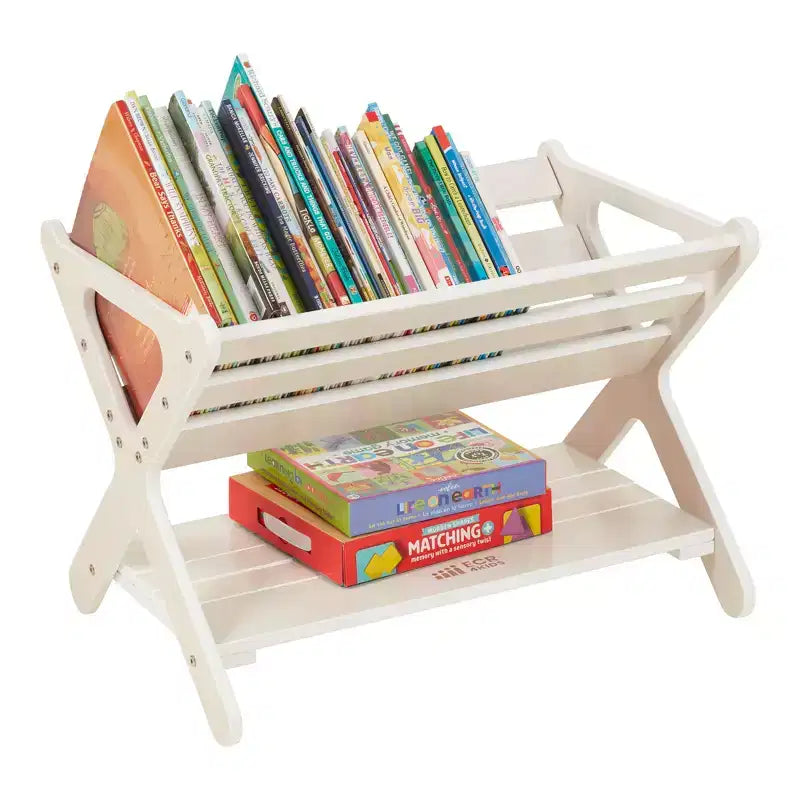 ECR4Kids Scaffale portagiochi in legno con ripiano inferiore, Mobile per bambini, Mobile per bambini