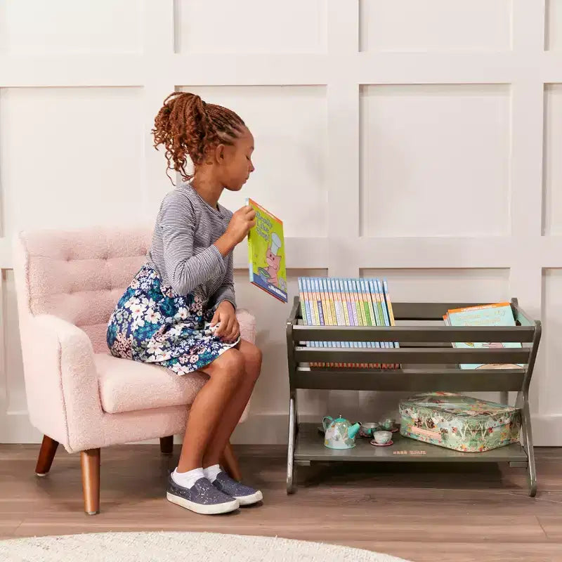 ECR4Kids Scaffale portagiochi in legno con ripiano inferiore, Mobile per bambini, Mobile per bambini