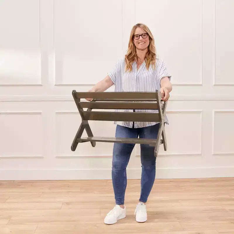 ECR4Kids Scaffale portagiochi in legno con ripiano inferiore, Mobile per bambini, Mobile per bambini
