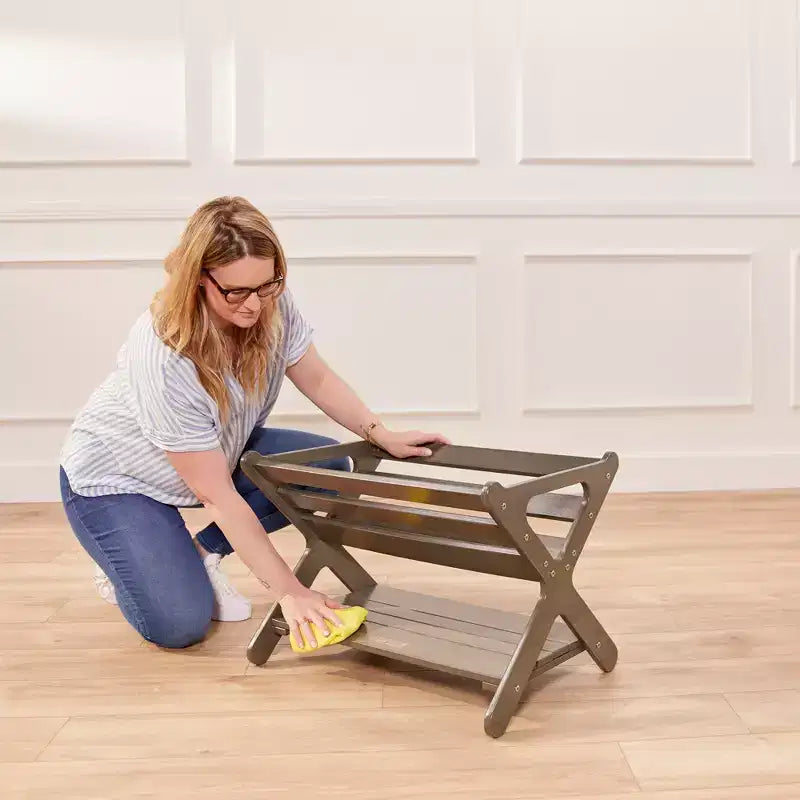 ECR4Kids Scaffale portagiochi in legno con ripiano inferiore, Mobile per bambini, Mobile per bambini