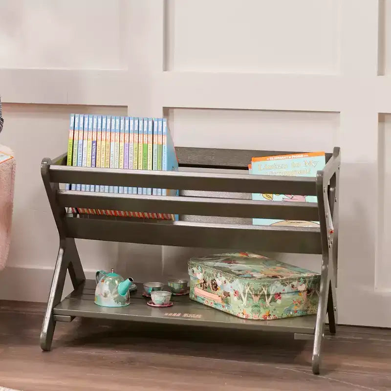ECR4Kids Scaffale portagiochi in legno con ripiano inferiore, Mobile per bambini, Mobile per bambini