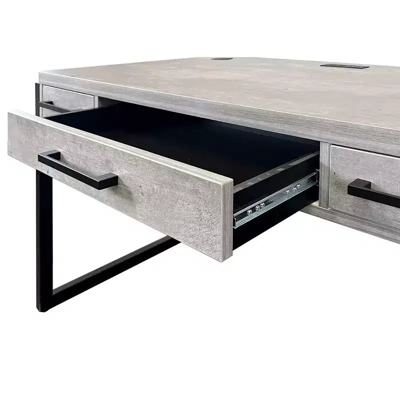 Scrivania da ufficio Mason Modern in laminato di legno - Martin Furniture