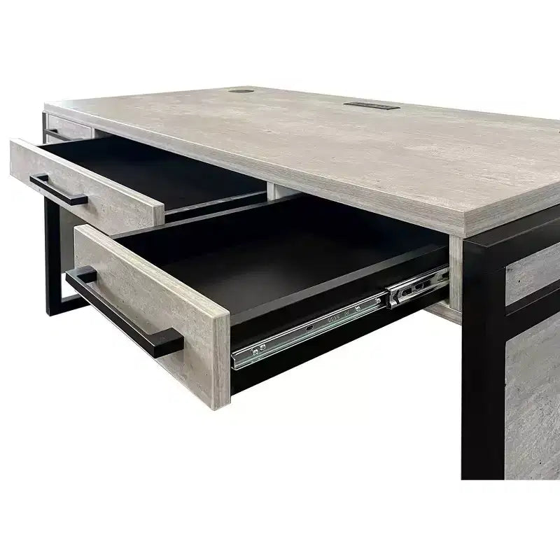 Scrivania da ufficio Mason Modern in laminato di legno - Martin Furniture