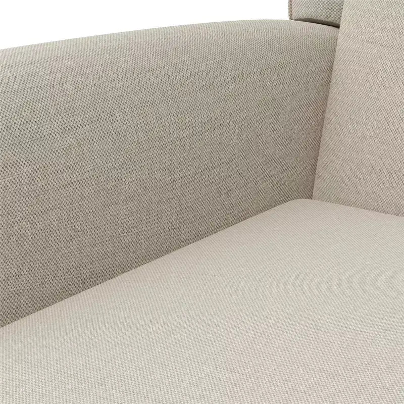 Sedia a dondolo a planata con schienale ad ali e trapuntatura Eden Nursery Baby Relax