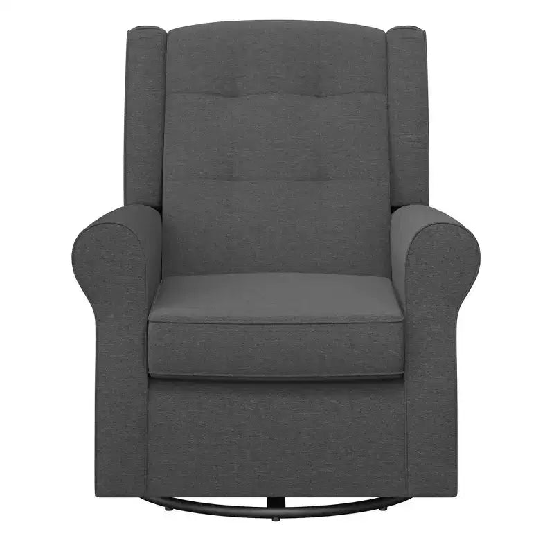 Sedia a dondolo a planata con schienale ad ali e trapuntatura Eden Nursery Baby Relax