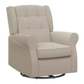 Sedia a dondolo a planata con schienale ad ali e trapuntatura Eden Nursery Baby Relax