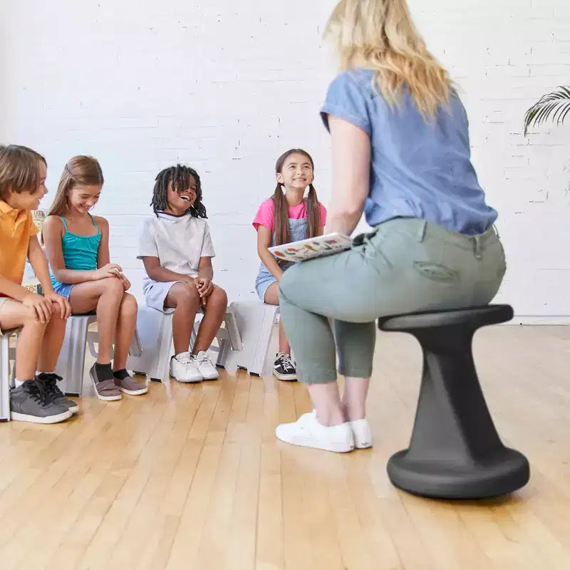ECR4Kids Twist Active Wobble Stool, altezza seduta 45,72 cm, Arredamento per la classe
