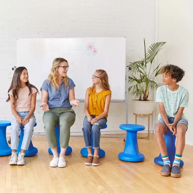 ECR4Kids Twist Active Wobble Stool, altezza seduta 45,72 cm, Arredamento per la classe