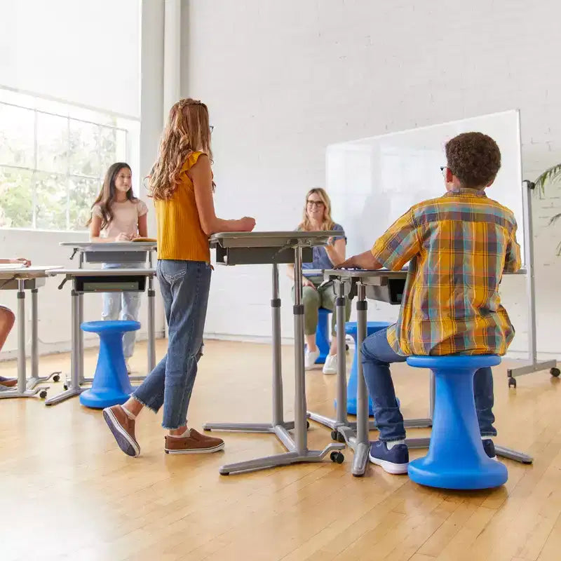 ECR4Kids Twist Active Wobble Stool, altezza seduta 45,72 cm, Arredamento per la classe