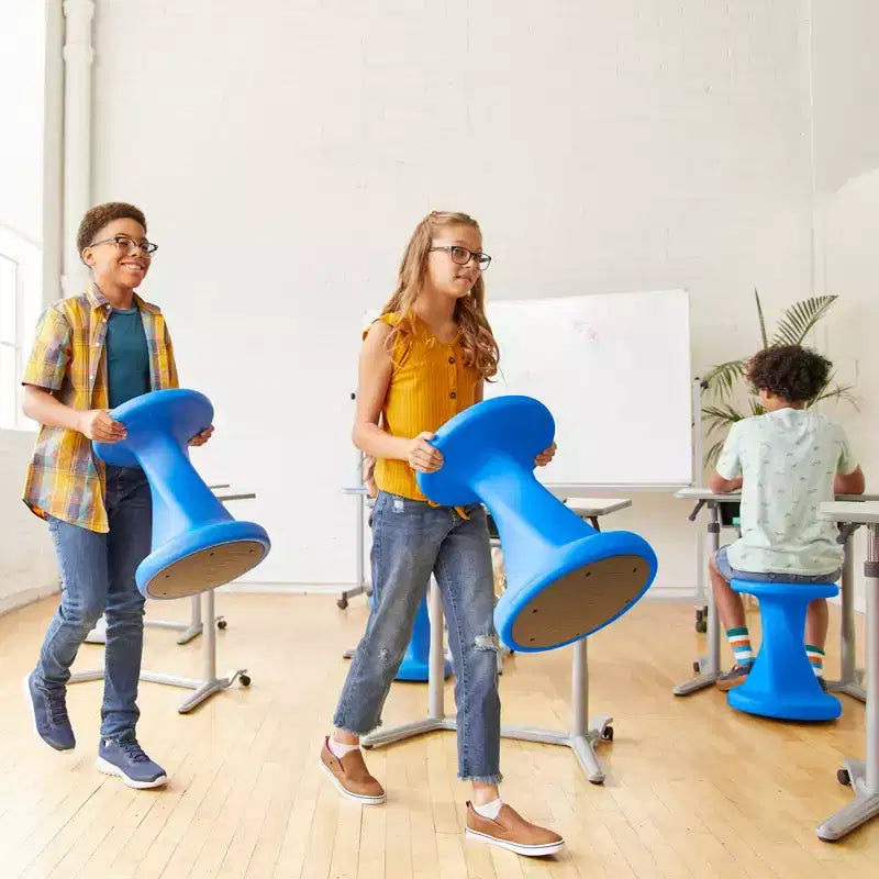 ECR4Kids Twist Active Wobble Stool, altezza seduta 45,72 cm, Arredamento per la classe