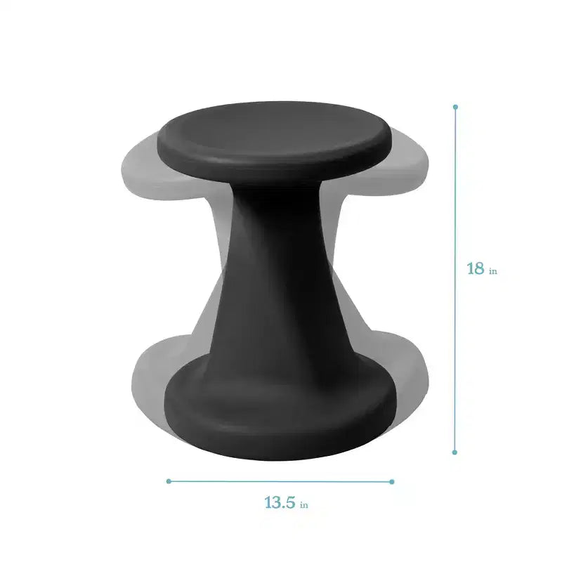 ECR4Kids Twist Active Wobble Stool, altezza seduta 45,72 cm, Arredamento per la classe