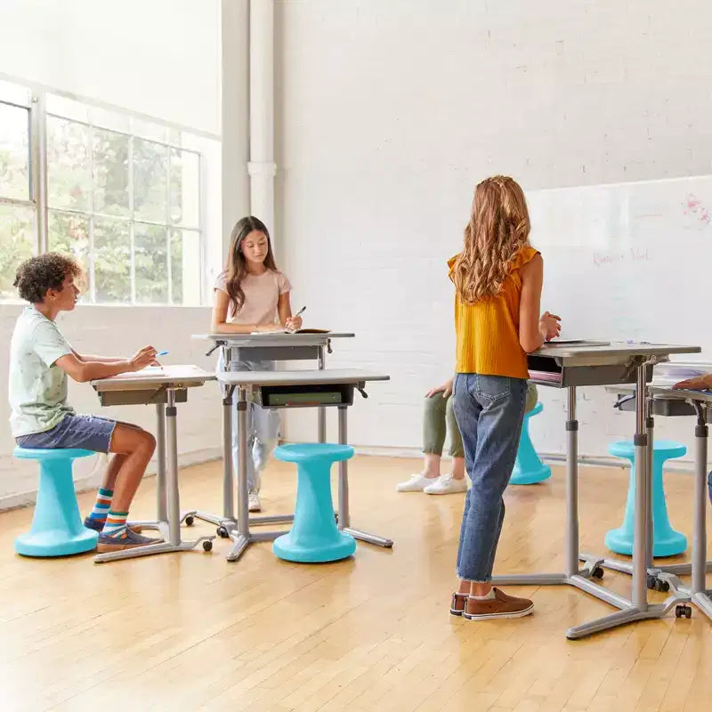 ECR4Kids Twist Active Wobble Stool, altezza seduta 45,72 cm, Arredamento per la classe