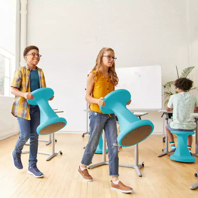 ECR4Kids Twist Active Wobble Stool, altezza seduta 45,72 cm, Arredamento per la classe