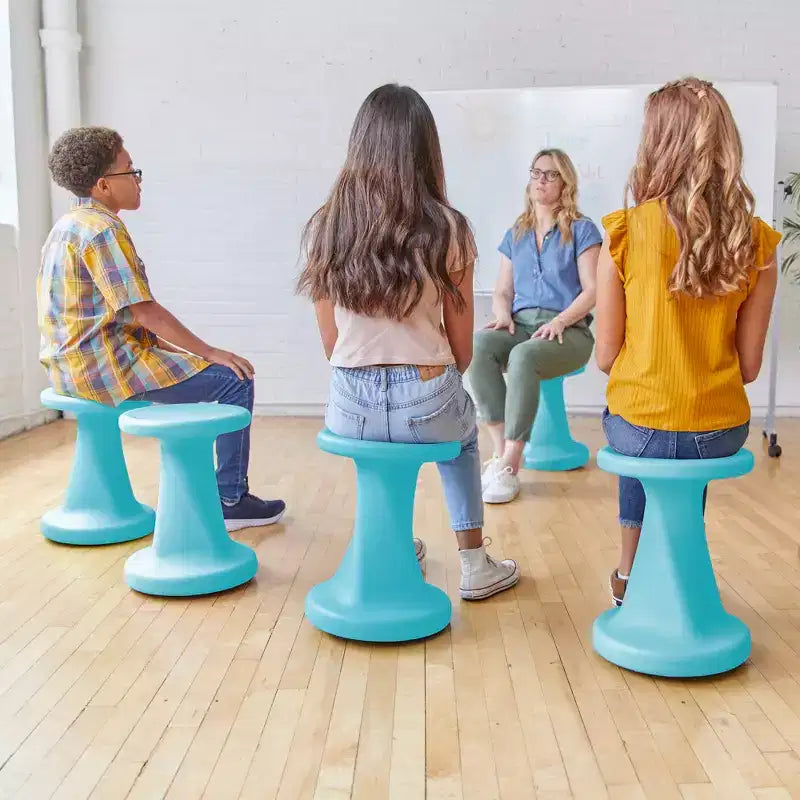 ECR4Kids Twist Active Wobble Stool, altezza seduta 45,72 cm, Arredamento per la classe