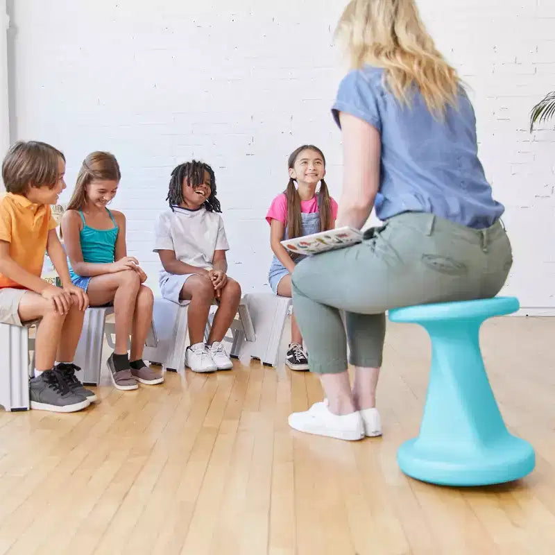 ECR4Kids Twist Active Wobble Stool, altezza seduta 45,72 cm, Arredamento per la classe