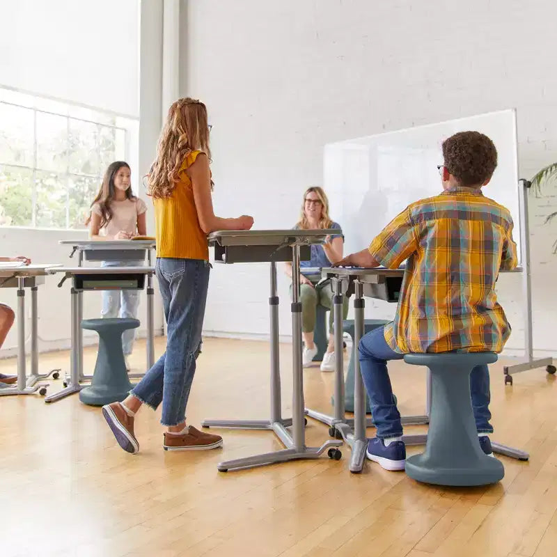 ECR4Kids Twist Active Wobble Stool, altezza seduta 45,72 cm, Arredamento per la classe