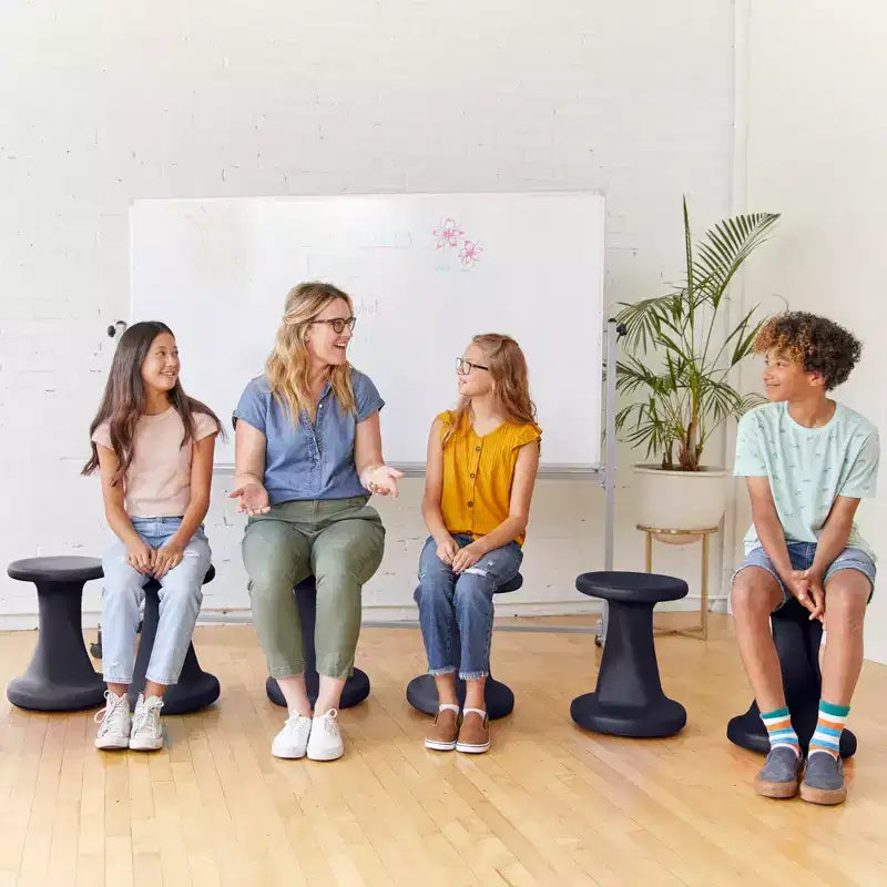 ECR4Kids Twist Active Wobble Stool, altezza seduta 45,72 cm, Arredamento per la classe