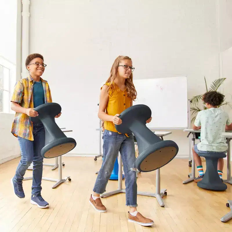 ECR4Kids Twist Active Wobble Stool, altezza seduta 45,72 cm, Arredamento per la classe