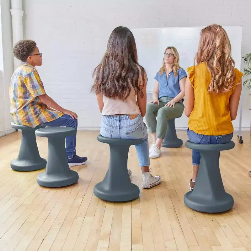 ECR4Kids Twist Active Wobble Stool, altezza seduta 45,72 cm, Arredamento per la classe
