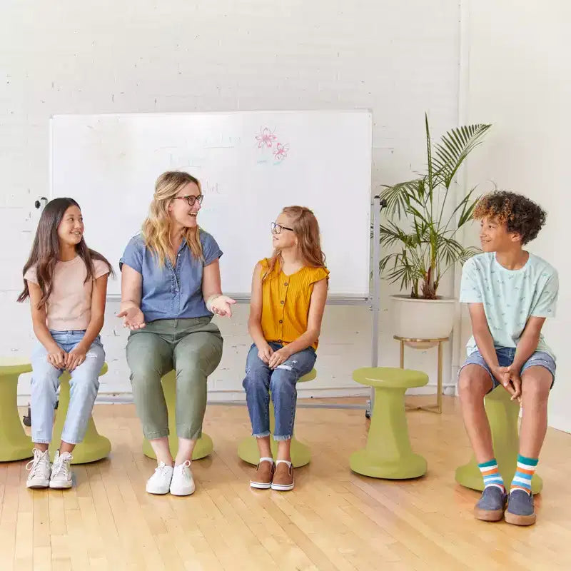 ECR4Kids Twist Active Wobble Stool, altezza seduta 45,72 cm, Arredamento per la classe