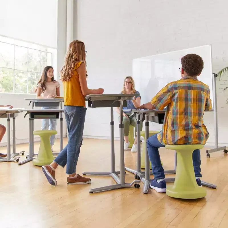 ECR4Kids Twist Active Wobble Stool, altezza seduta 45,72 cm, Arredamento per la classe