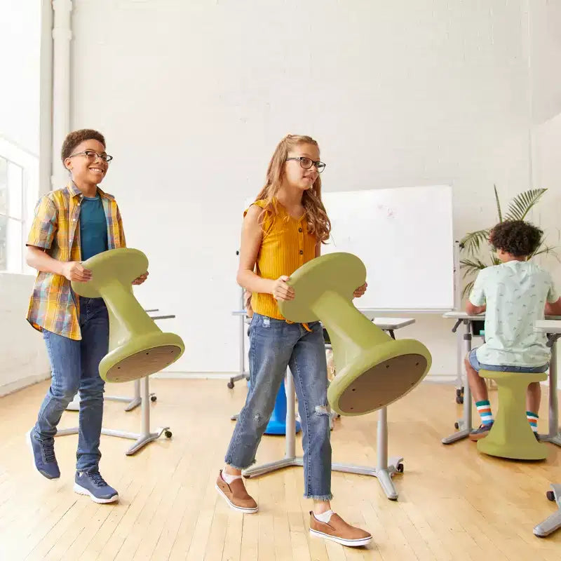 ECR4Kids Twist Active Wobble Stool, altezza seduta 45,72 cm, Arredamento per la classe