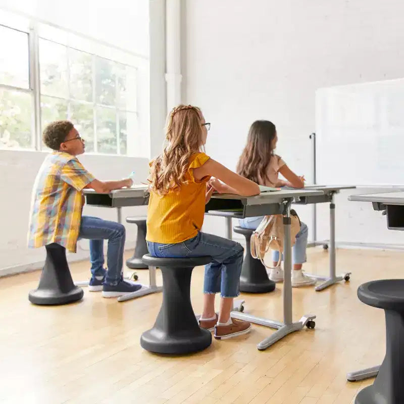 ECR4Kids Twist Active Wobble Stool, altezza seduta 45,72 cm, Arredamento per la classe