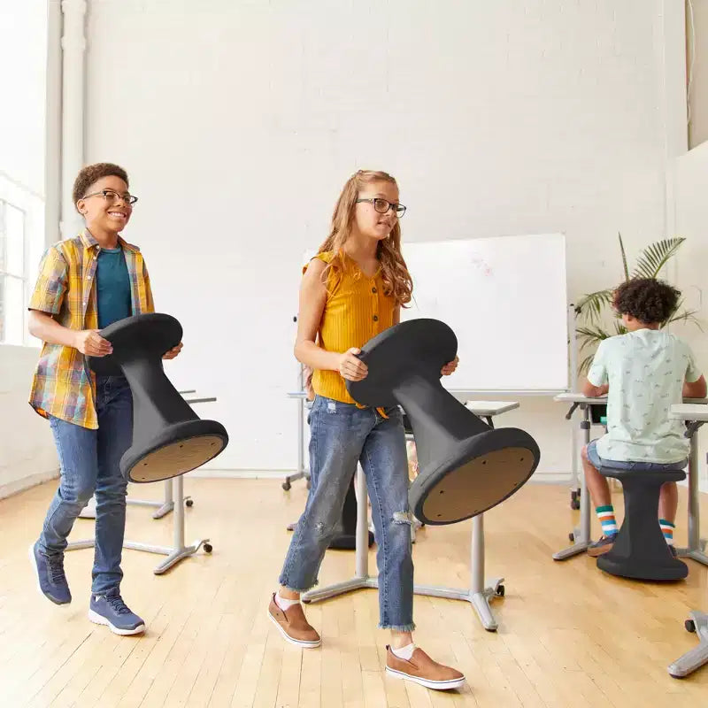ECR4Kids Twist Active Wobble Stool, altezza seduta 45,72 cm, Arredamento per la classe