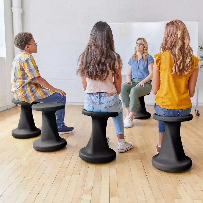 ECR4Kids Twist Active Wobble Stool, altezza seduta 45,72 cm, Arredamento per la classe