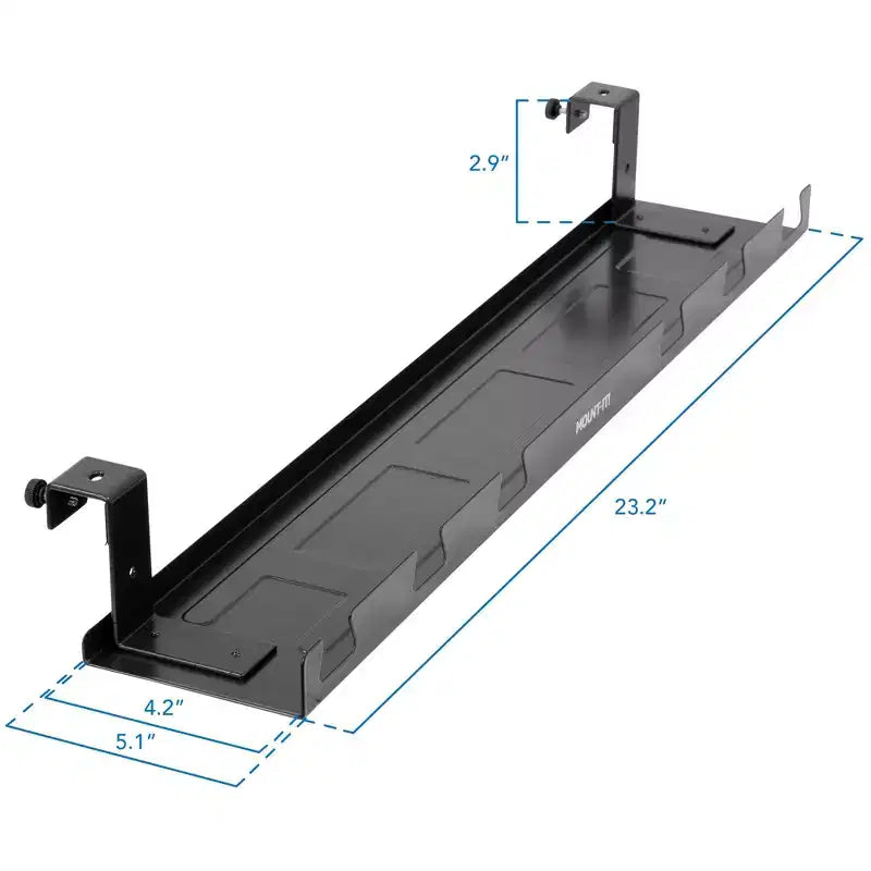 Mount-It! Vassoio portacavi da sottoscrivania, Cesto per la gestione dei cavi per computer desktop, laptop, scrivanie sit-stand e postazioni di lavoro