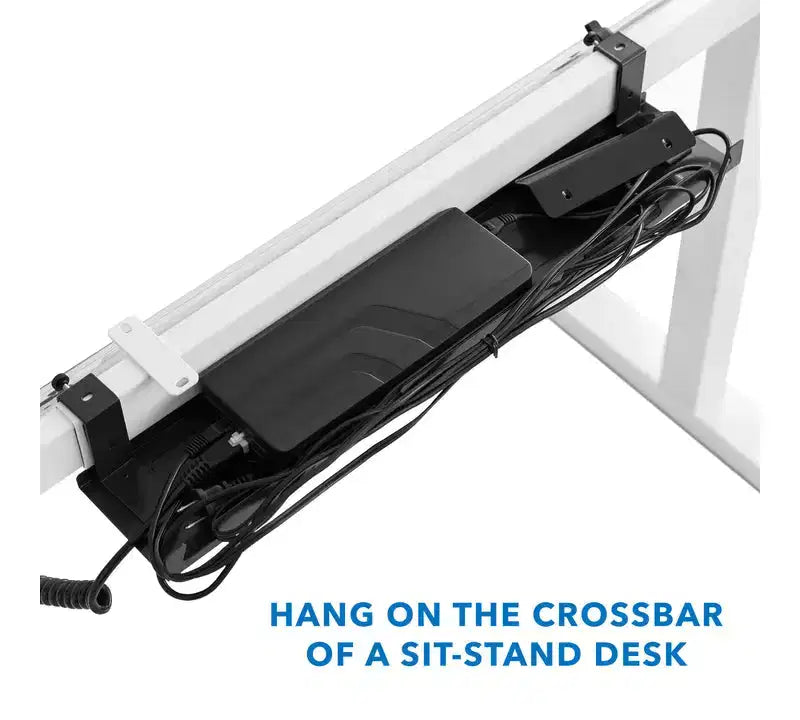 Mount-It! Vassoio portacavi da sottoscrivania, Cesto per la gestione dei cavi per computer desktop, laptop, scrivanie sit-stand e postazioni di lavoro