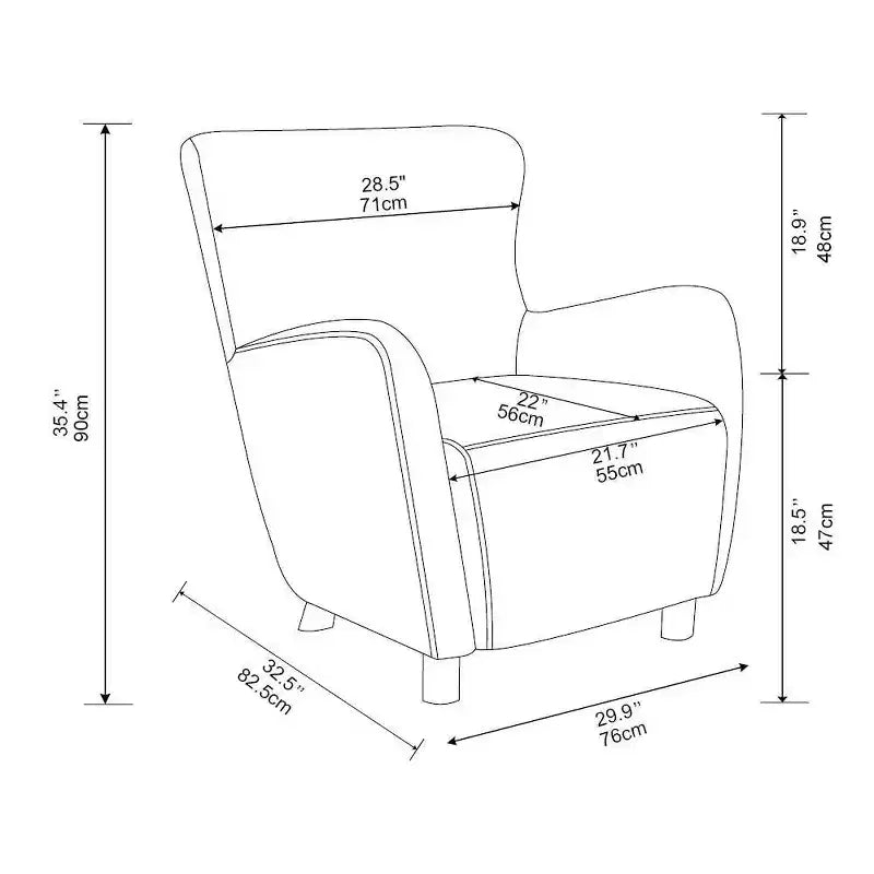 Poltrona accent Kessler Wingback in velluto - Threshold™ disegnata con Studio McGee