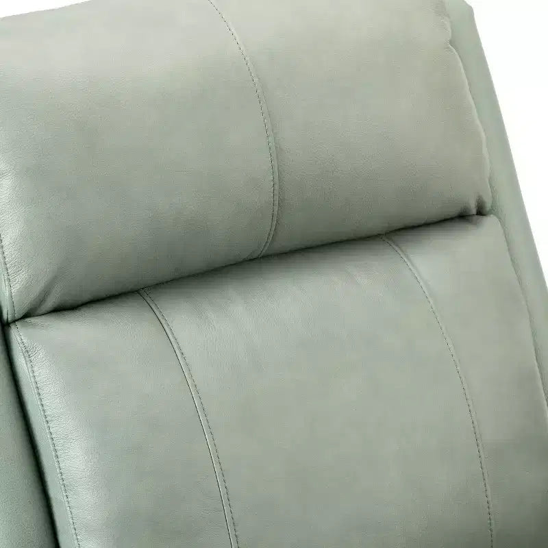 Poltrona reclinabile manuale in vera pelle Irene 30.5 Wide con braccioli arrotolati | ART OF LIVING DESIGNS